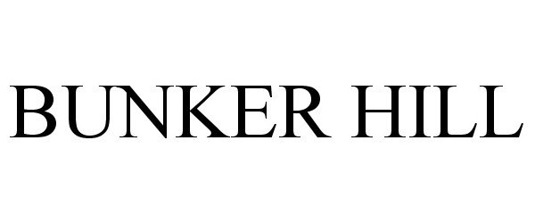 Trademark Logo BUNKER HILL