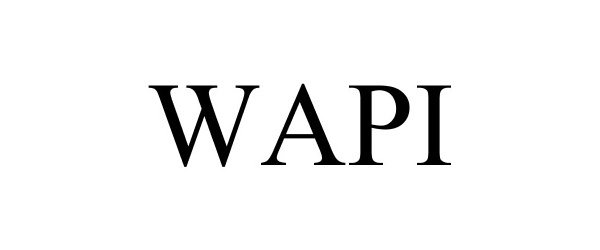 Trademark Logo WAPI