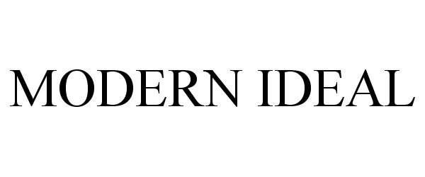 Trademark Logo MODERN IDEAL