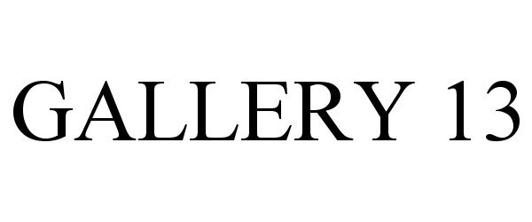 Trademark Logo GALLERY 13