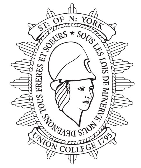  ST: OF N: YORK SOUS LES LOIS DE MINERVENOUS DEVENONS TOUS FRERES ET SOEURS UNION COLLEGE 1795