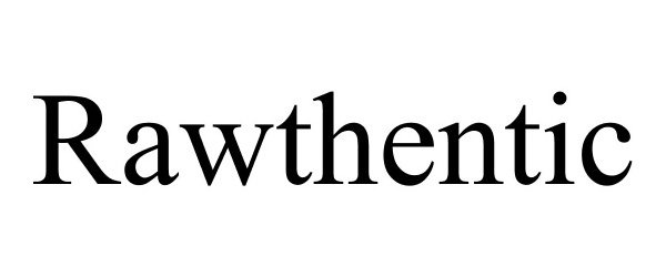 Trademark Logo RAWTHENTIC