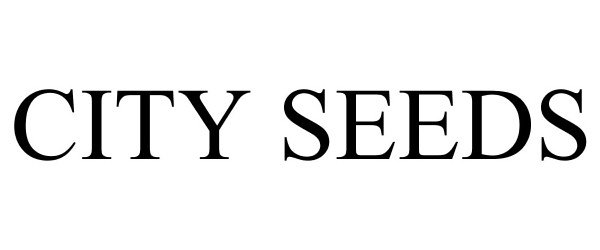 Trademark Logo CITY SEEDS