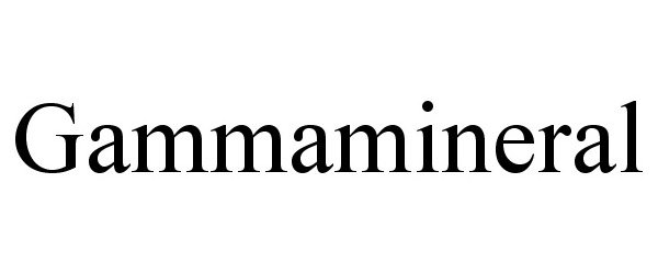 Trademark Logo GAMMAMINERAL