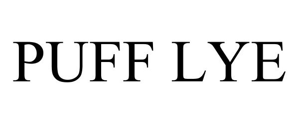 Trademark Logo PUFF LYE