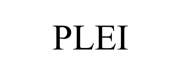 Trademark Logo PLEI