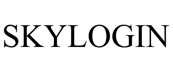 Trademark Logo SKYLOGIN