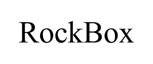 Trademark Logo ROCKBOX