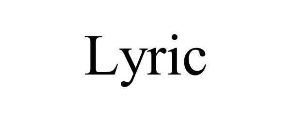 Trademark Logo LYRIC