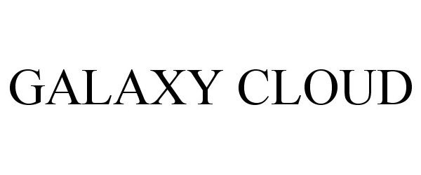 Trademark Logo GALAXY CLOUD