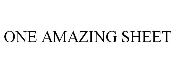 Trademark Logo ONE AMAZING SHEET