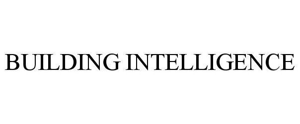 Trademark Logo BUILDING INTELLIGENCE