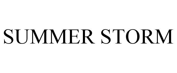 Trademark Logo SUMMER STORM