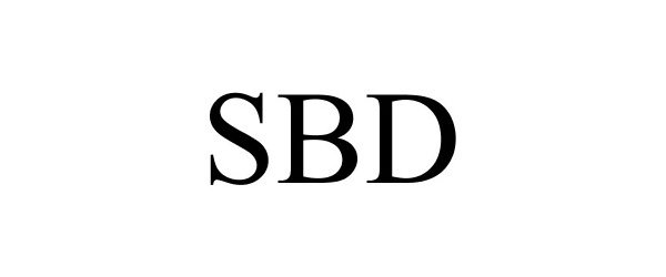 Trademark Logo SBD