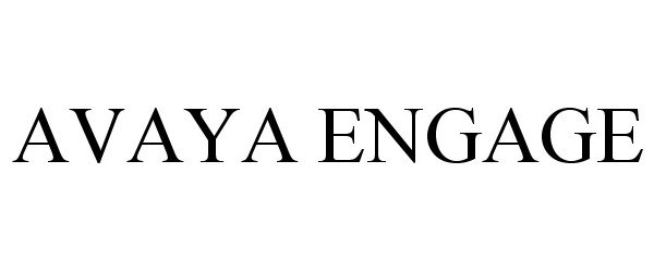  AVAYA ENGAGE