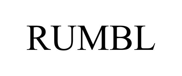 Trademark Logo RUMBL