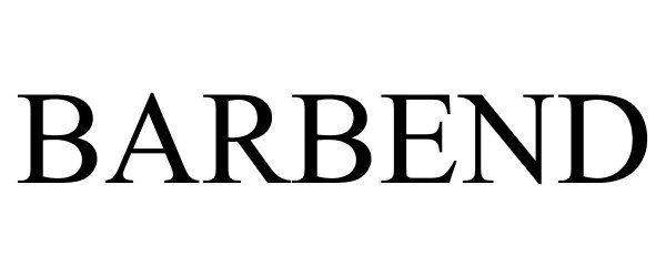 Trademark Logo BARBEND