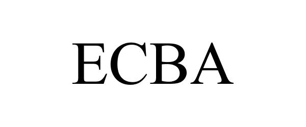 Trademark Logo ECBA