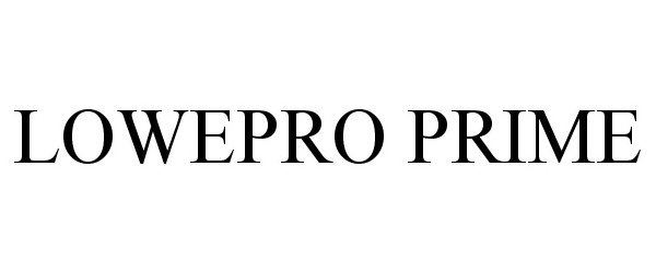Trademark Logo LOWEPRO PRIME