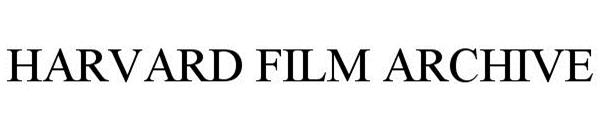 Trademark Logo HARVARD FILM ARCHIVE