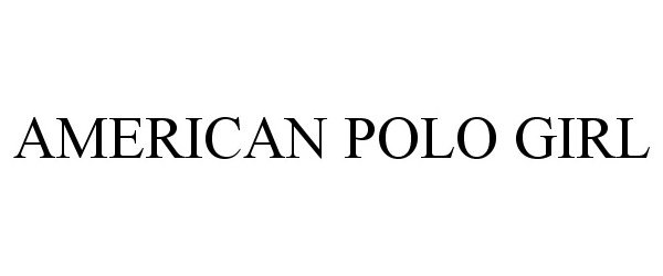  AMERICAN POLO GIRL