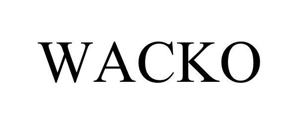 Trademark Logo WACKO