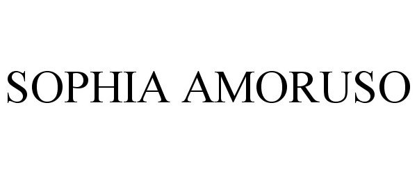 Trademark Logo SOPHIA AMORUSO