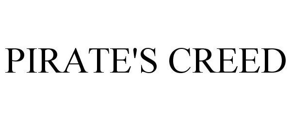 Trademark Logo PIRATE'S CREED