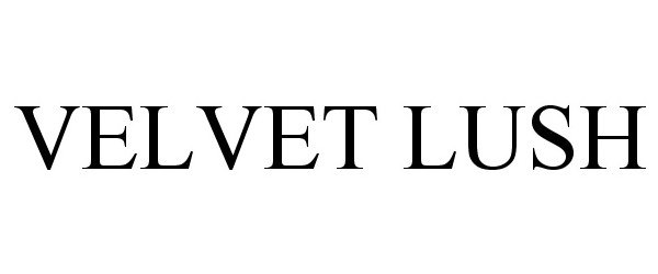 Trademark Logo VELVET LUSH