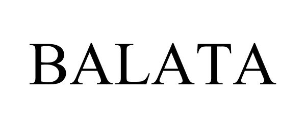 Trademark Logo BALATA