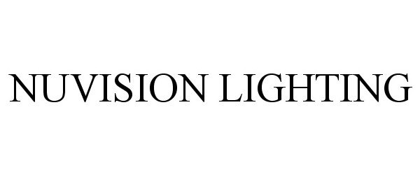 Trademark Logo NUVISION LIGHTING