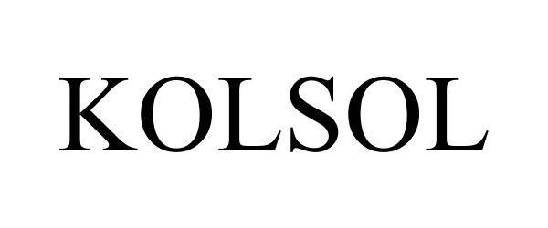 Trademark Logo KOLSOL