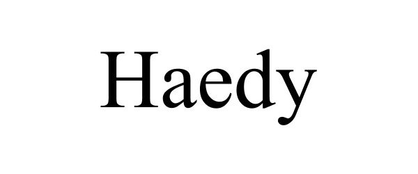 Trademark Logo HAEDY