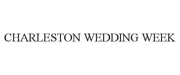  CHARLESTON WEDDING WEEK