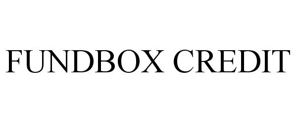 Trademark Logo FUNDBOX CREDIT