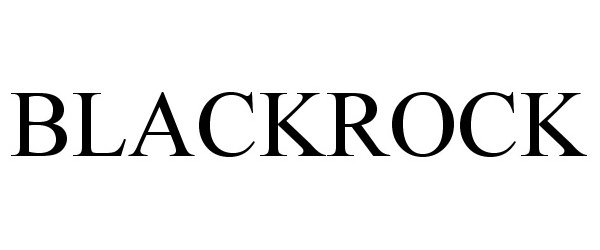 Trademark Logo BLACKROCK