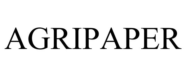 Trademark Logo AGRIPAPER
