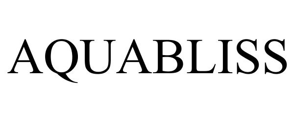 Trademark Logo AQUABLISS