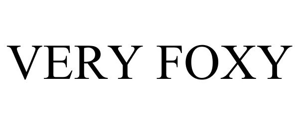 Trademark Logo VERY FOXY