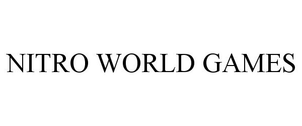 Trademark Logo NITRO WORLD GAMES
