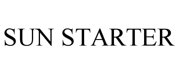 Trademark Logo SUN STARTER