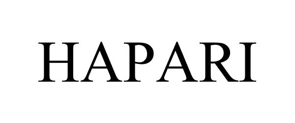 Trademark Logo HAPARI