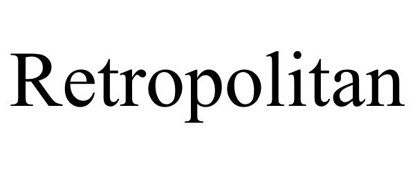 Trademark Logo RETROPOLITAN