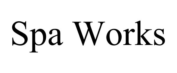 Trademark Logo SPA WORKS