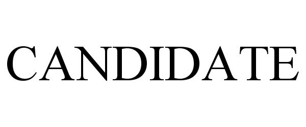 Trademark Logo CANDIDATE