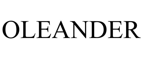 Trademark Logo OLEANDER