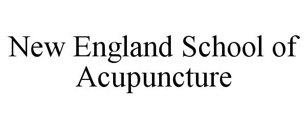 Trademark Logo NEW ENGLAND SCHOOL OF ACUPUNCTURE