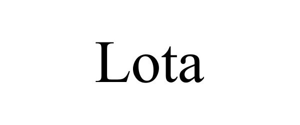 Trademark Logo LOTA