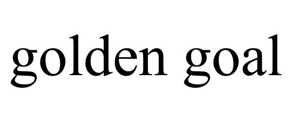 Trademark Logo GOLDEN GOAL
