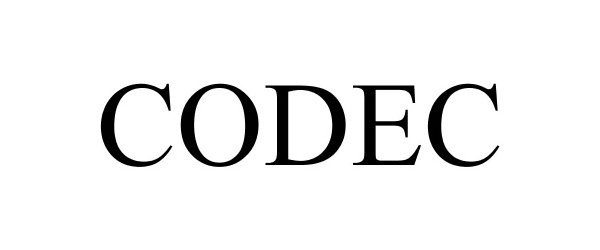 Trademark Logo CODEC